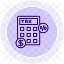 Tax Money Black Outline Icon Icon