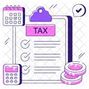 Tax Paper Tax Document Tax Sheet Icon