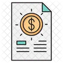 Invoice Tax Bill Icon