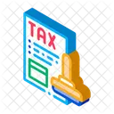 Tax Paper Stamp Icon