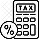Tax Rates Tax Calculation Calculator Icon