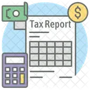 Tax Report Calculation Accounting Icon