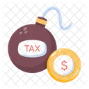 Tax Risk Payment Risk Tax Bomb Icon
