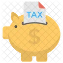 Tax Saving Tax Payment Piggy Bank Icon