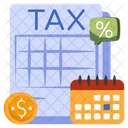 Tax Schedule Tax Planner Tax Paper Icon