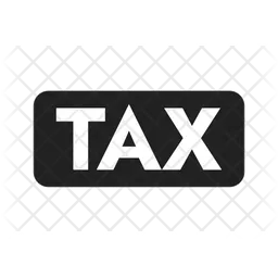 Tax word on dark background  Icon