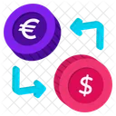 Taxa De Cambio Dinheiro Dolar Ícone