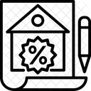 Juros Taxas Hipoteca Ícone