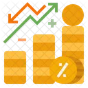 Taxa De Juros Taxa De Juros Lucro Financeiro Ícone