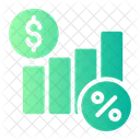 Taxa De Juros Margem De Lucro Desconto Ícone
