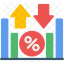 Taxa de juros flutuante  Ícone