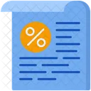 Taxa percentual  Icon