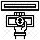 Taxas de caixa eletrônico  Ícone