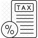 Taxas de imposto  Ícone