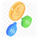 Taxas De Juros Porcentagem Taxa Crescente Ícone