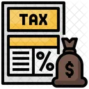 Taxation Bank Analysis Icon