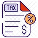 Produit Fiscal Impot Finance Icône