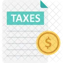 税金、事業税、税務書類 アイコン