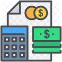Calculator Document Dollar Icon