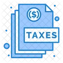 Taxes File Tax Document Tax Paper Icon