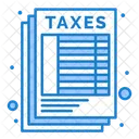 Taxes Sheet Tax Sheet Financial Receipt Icon