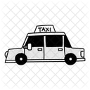 Ilustracao De Taxi De Meio Tom Taxi Taxi Ícone