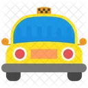 Car Yellow Taxi Icon