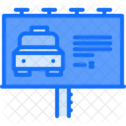 Taxi Advertisement  Icon