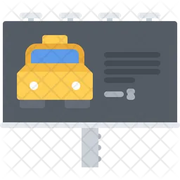 Taxi Advertisement  Icon