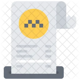 Taxi Bill  Icon