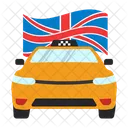 Taxi Britanico Transporte Transporte Icono