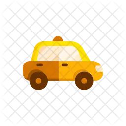 Taxi Cab Side View  Icon