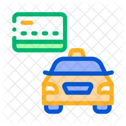 Taxi Card Payment  Icon