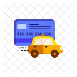 Taxi Card Payment  Icon