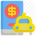 Taxi Money Service Icon