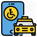 Taxi para discapacitados  Icono