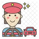 Taxi Driver Professions Professional Symbol