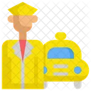 Taxi Driver Service Icon