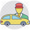 Taxi Driver Car Icon