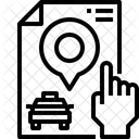 Emplacement des taxis  Icône