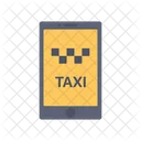 Taxi En Linea Movil Llamada Icono