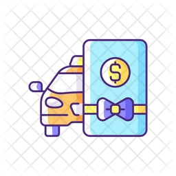 Taxi Gift Card  Icon