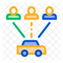 Car Online Taxi Icon