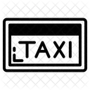 Taxi License Plate Building Connection Icon