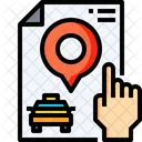 Segnaposto Posizione Del Taxi Posizione Del Passeggero Icon