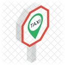 Taxi Location Taxi Stop Taxi Pointer Icon