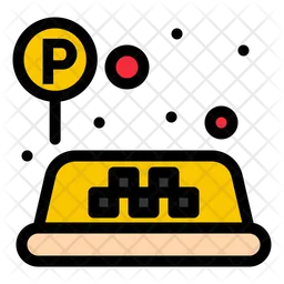 Taxiparkplatz  Symbol