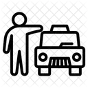Taxi Passenger Car Taxi Icon