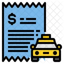 Taxi Payment Bill Icon