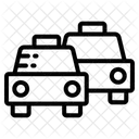 Taxi Queue Waiting Area Passenger Line Icon
